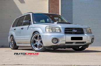 SUBARU FORESTER DRIFTER GUN METAL POLISH CENTRE 